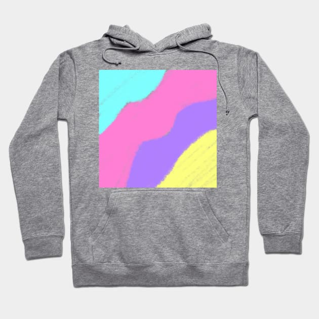 Blue pink watercolor art Hoodie by Simplecooldesignss